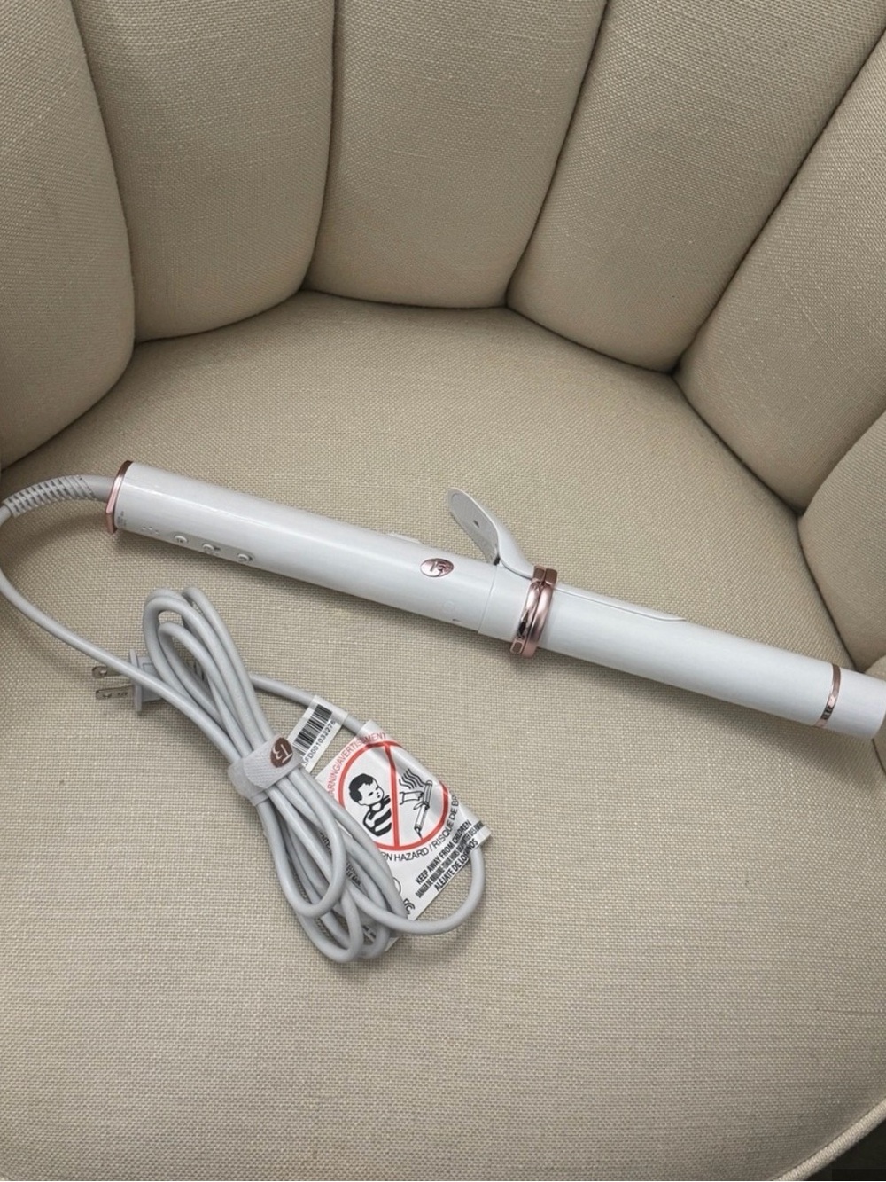 T3 Curl Wrap Automatic Rotating Curling Iron with Long Barrel 1.25